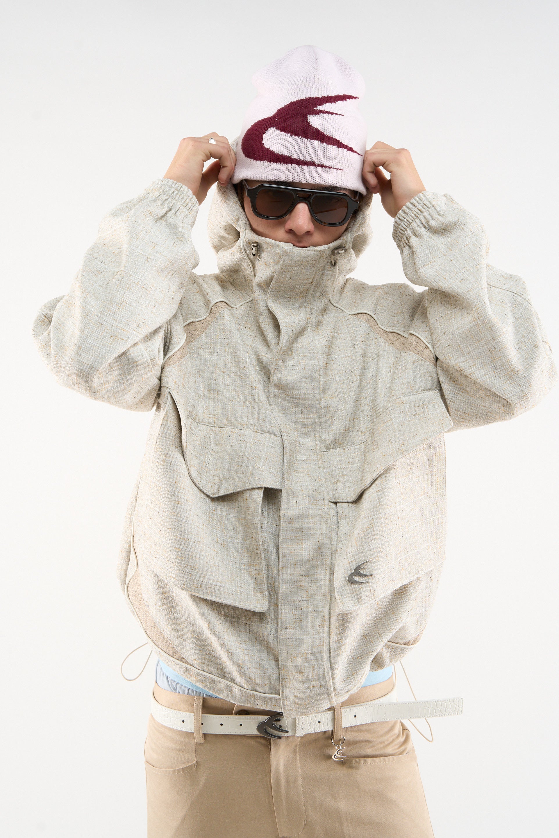 Boucle Essential Ecru Windbreaker