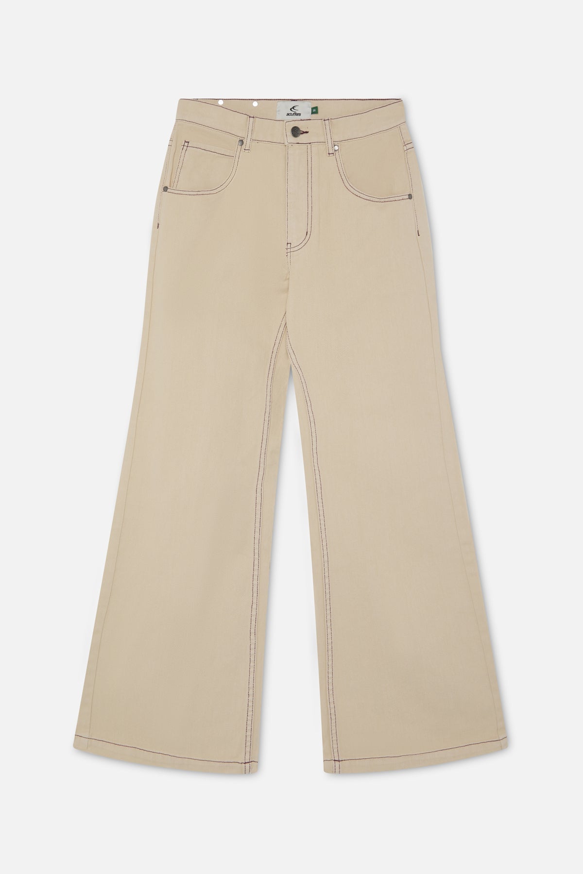 New Flared Ecru Pants
