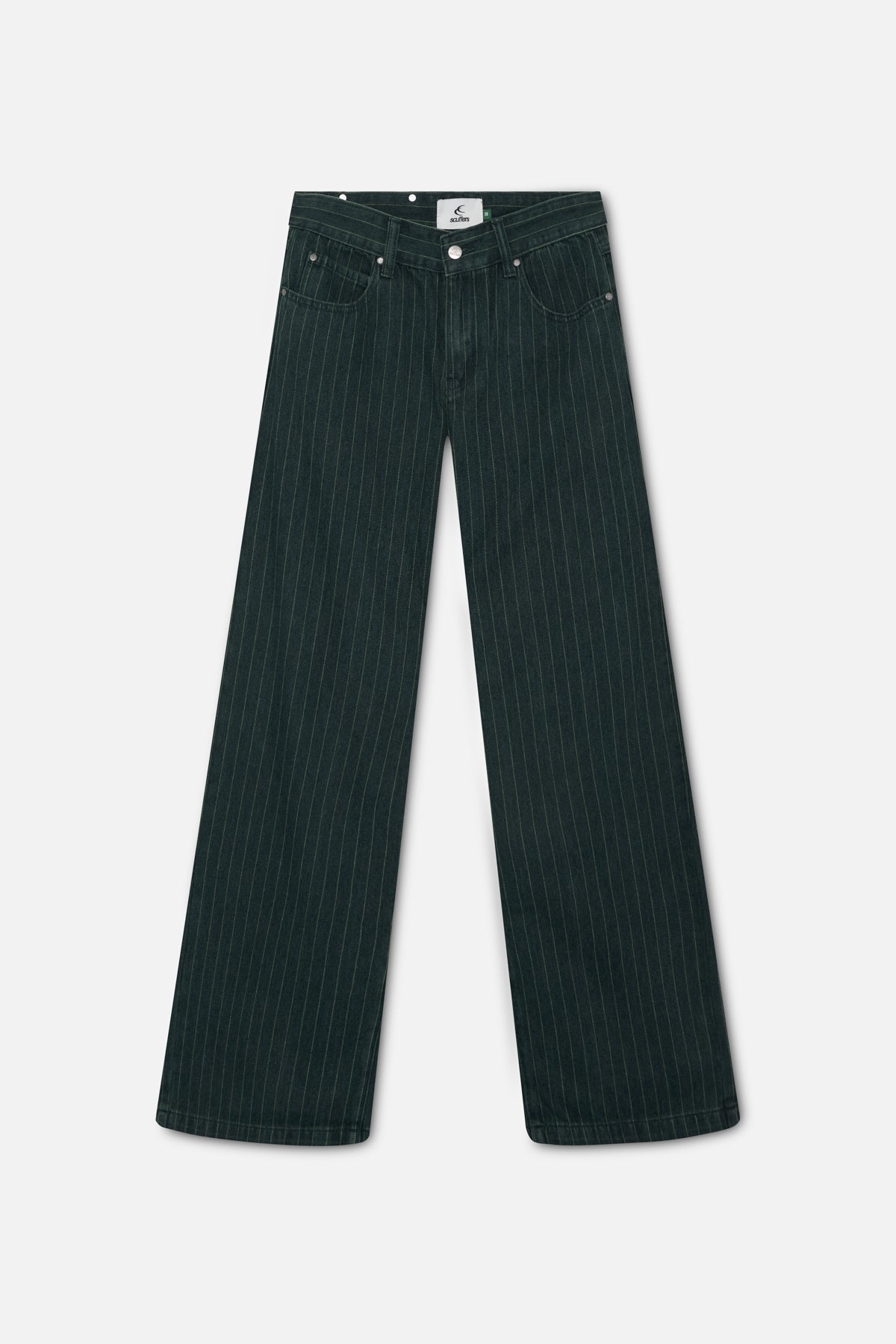 Pinstripe Carrie Green Pants
